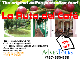 LA RUTA DEL CAF� DISCOUNT COUPON
